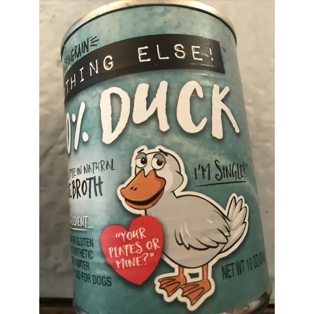 Against The Grain Nothing Else Grain Free 100% Duck Canned Dog Food 2 Pack